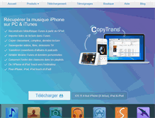 Tablet Screenshot of fr.copytrans.net